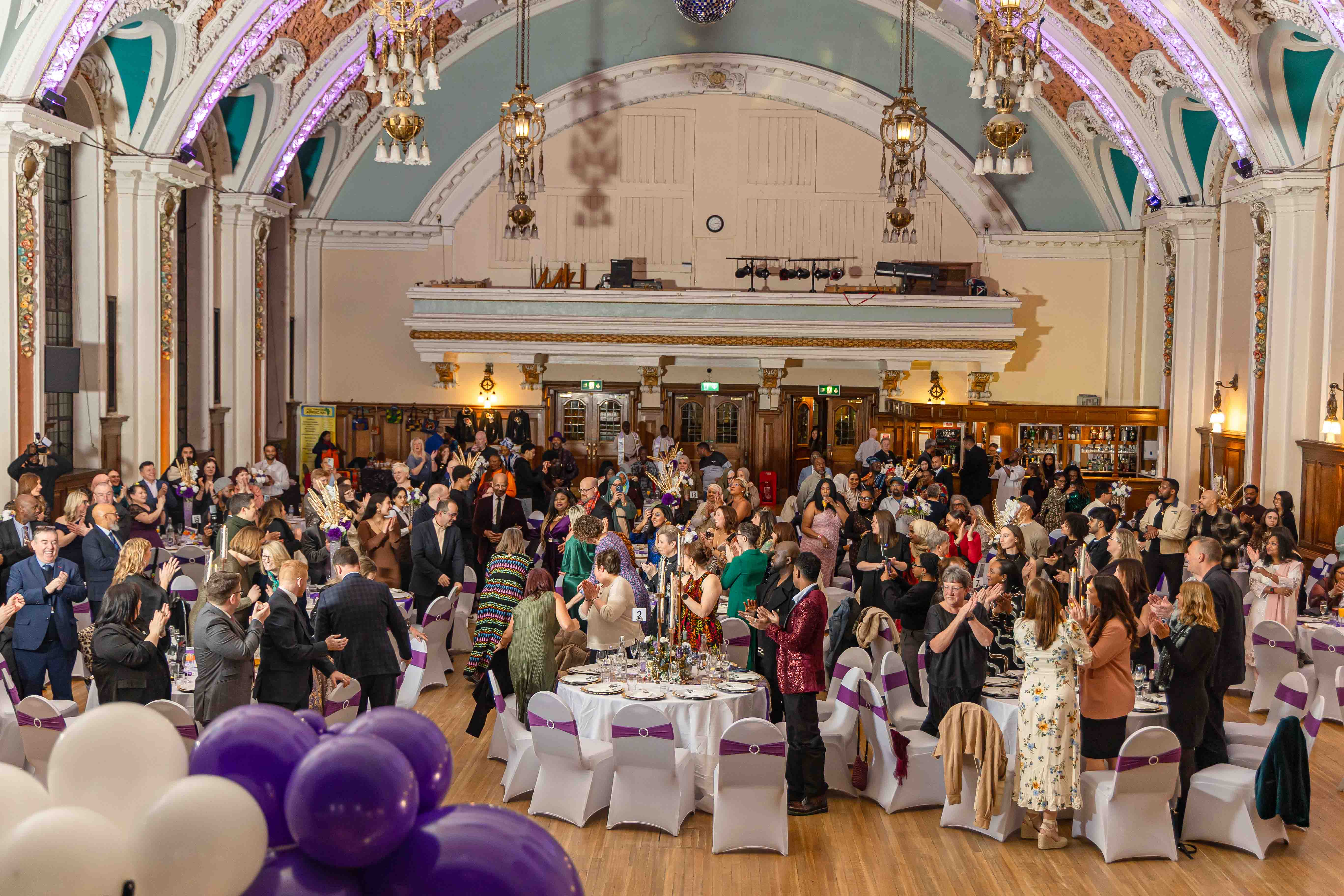 The Grand Hall of Stockport Town Hall filled with SRACA guests